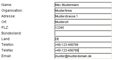 Hanle Beispiel Format